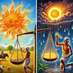 Poetic Comparison of Sun and Rain